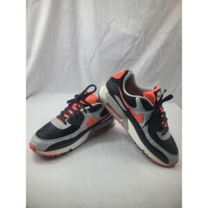Nike Air Max 90 Radiant Red Infrared Black Gray CZ4222-001 Mens Size 11